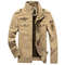 Mens Military Cargo Jacket Plus Size Casual Army Coat 9