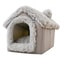 Indoor Soft Dog Kennel Warm Pet Bed Cave With Removable Mat 0