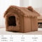 Indoor Soft Dog Kennel Warm Pet Bed Cave With Removable Mat 5