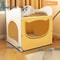 All Seasons Semi Enclosed Cat Nest Large Cozy Pet Bed 9
