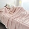 Solid Color Flannel Rabbit Fur Soft Sofa And Bed Blanket 7