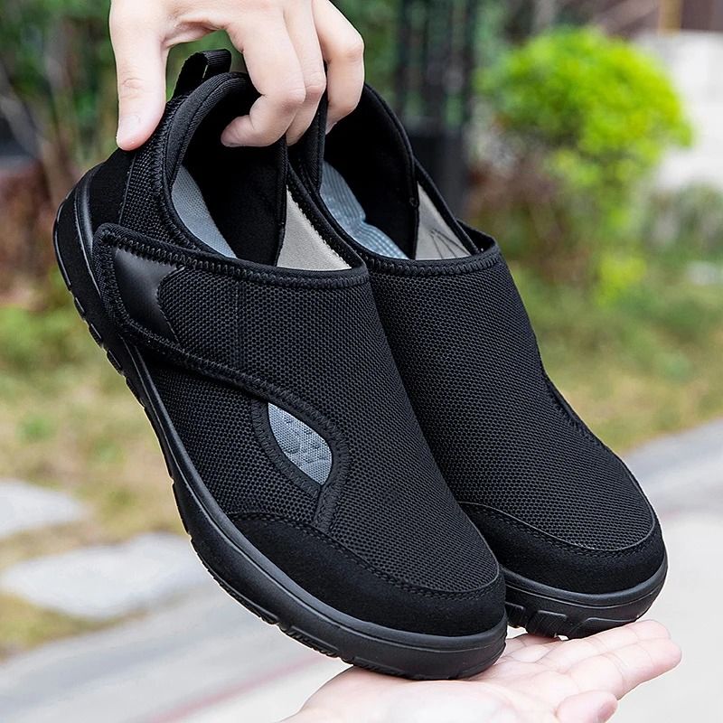 Men Orthopedic Wide Feet Walking Sneakers Comfortable Diabetic Shoes With Thumb Eversion Support 0