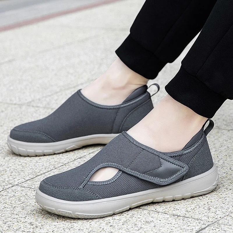 Men Orthopedic Wide Feet Walking Sneakers Comfortable Diabetic Shoes With Thumb Eversion Support 5