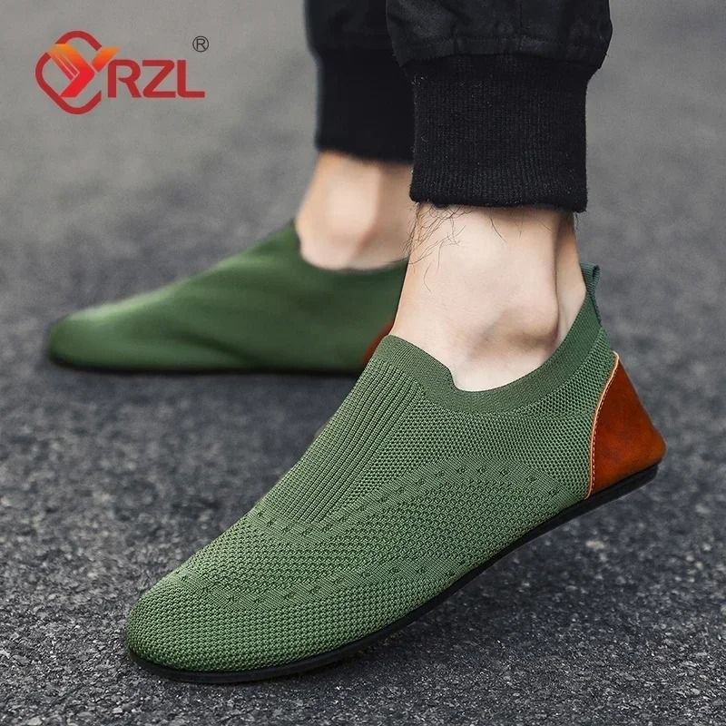 Mens Casual Loafers Soft Driving Moccasins Breathable Mesh Slip On Walking Shoes