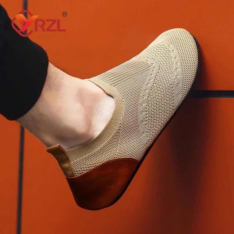 Mens Casual Loafers Soft Driving Moccasins Breathable Mesh Slip On Walking Shoes