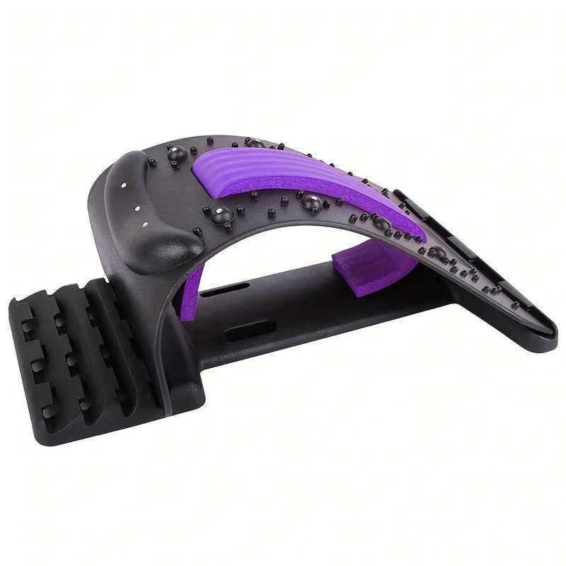 Adjustable Back Stretcher With MultiLevel Lumbar Support And Massage Points 7