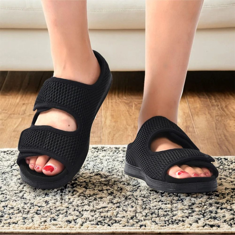 Adjustable Diabetic Shoes For Men And Women With Swollen Feet Support 5