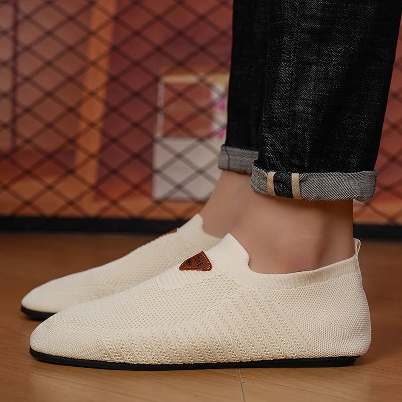 Mens Breathable Mesh Loafers Lightweight Slip On Driving Moccasins Casual Walking Shoes 3