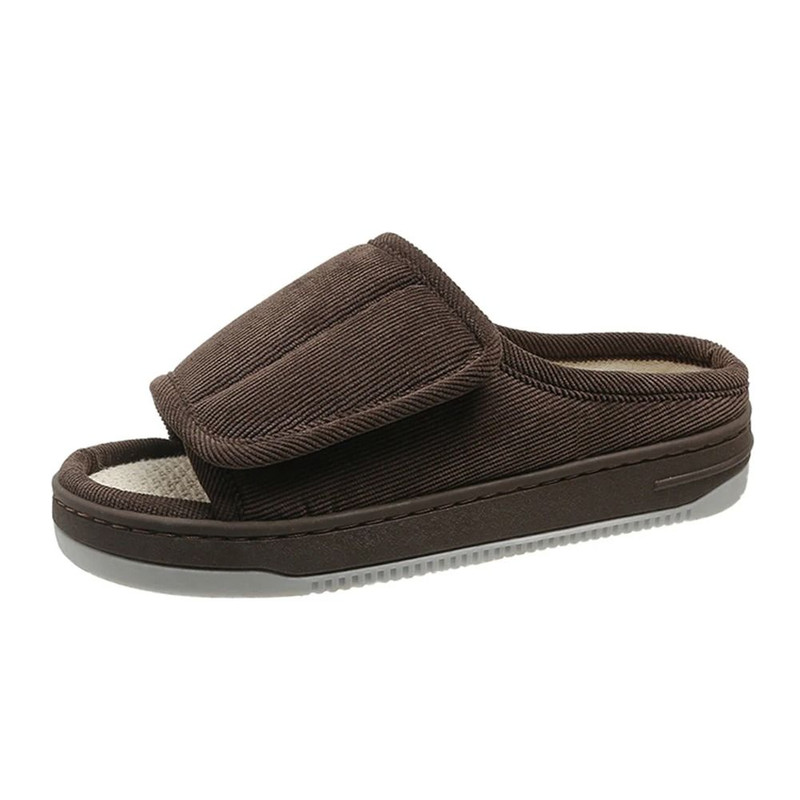 Men Women Diabetic Slippers Adjustable Open Toe Swollen Feet Shoes With Non Slip Sole 5