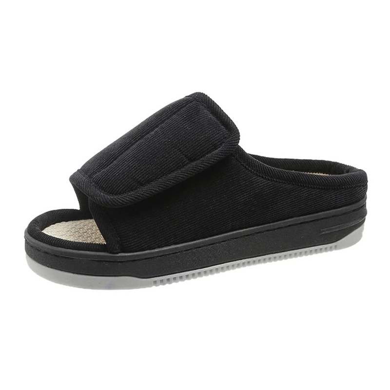 Men Women Diabetic Slippers Adjustable Open Toe Swollen Feet Shoes With Non Slip Sole 7