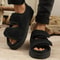 Unisex Adjustable Open Toe Slippers Breathable Mesh EVA Sole All Season Comfort 4