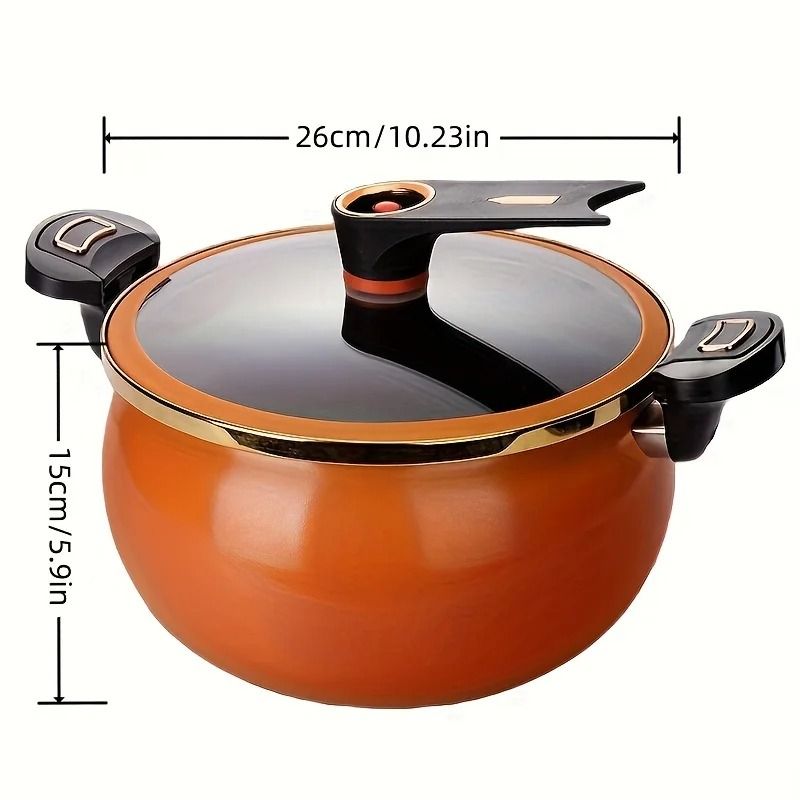 Large Capacity 7L Household Micro Pressure Stew Pot Non Stick Multi Functional Cooker 4