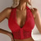 Women Lace Padded Bralette Sexy Crop Top With Backless Cami Design 9