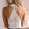 Women Lace Padded Bralette Sexy Crop Top With Backless Cami Design 3