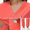 New Nurse Scrub Set V Neck Top With Jogger Pants Medical Workwear 3