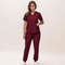 New Nurse Scrub Set V Neck Top With Jogger Pants Medical Workwear 8