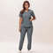 New Nurse Scrub Set V Neck Top With Jogger Pants Medical Workwear 14