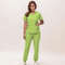 New Nurse Scrub Set V Neck Top With Jogger Pants Medical Workwear 19