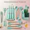 19 Piece Silicone Kitchenware Set With Knives Cutting Board And Utensils 4