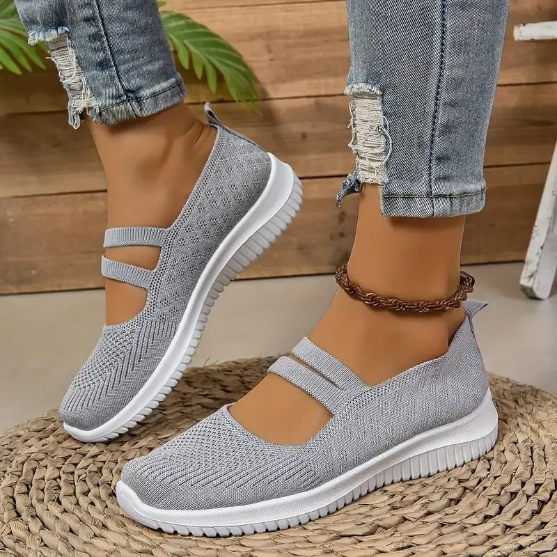 Womens Casual Sports Shoes Breathable Mesh Lightweight Soft Sole 1
