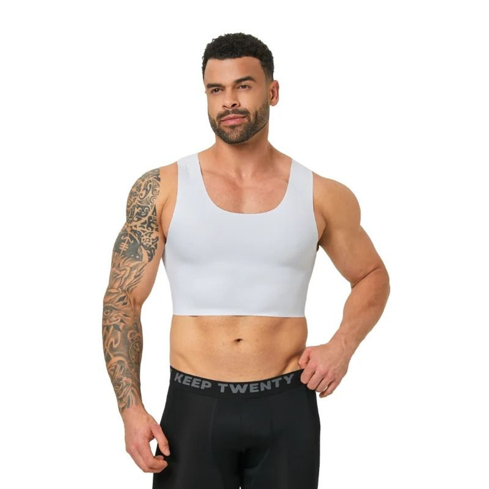 Mens Seamless Shaping Vest Breathable Slim Fit Undershirt 4