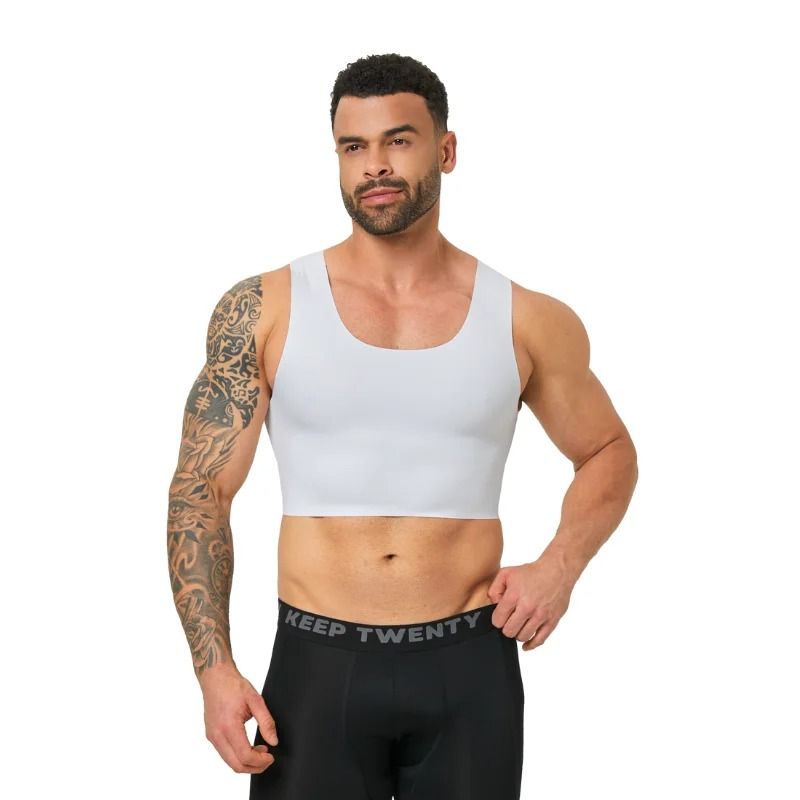 Mens Seamless Shaping Vest Breathable Slim Fit Undershirt 4