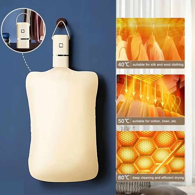 Mini Portable Foldable Electric Dryer Compact Fast Drying Cabinet With Timer 3