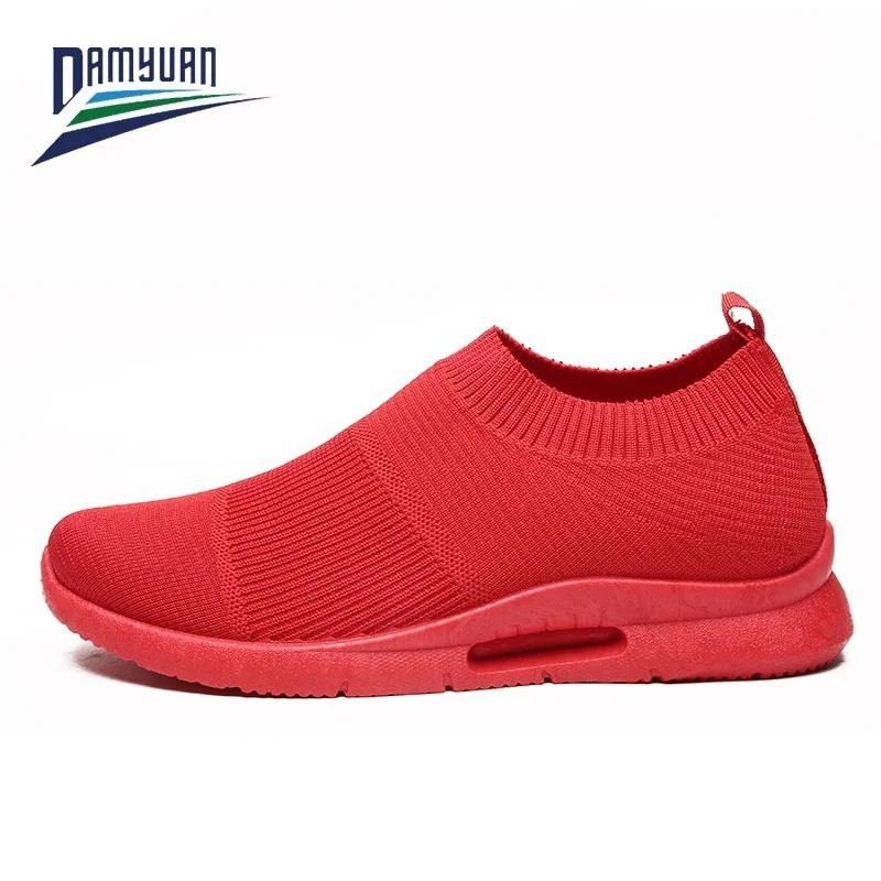 Men Casual Running Sneakers Lightweight Breathable Slip On Shoes 6