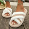 Lightweight Cross Band Slippers Open Toe Indoor Outdoor EVA Strap Slides 13