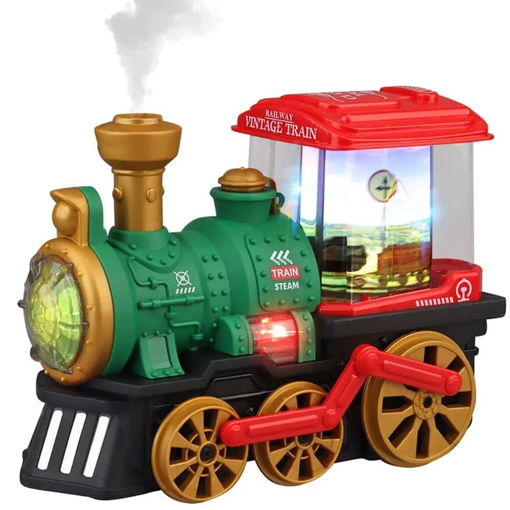 Electric Spray Steam Train Toy For Kids With Lights And Sound 9