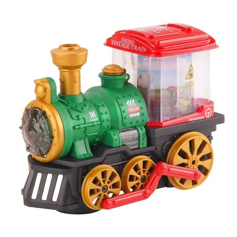 Electric Spray Steam Train Toy For Kids With Lights And Sound 7
