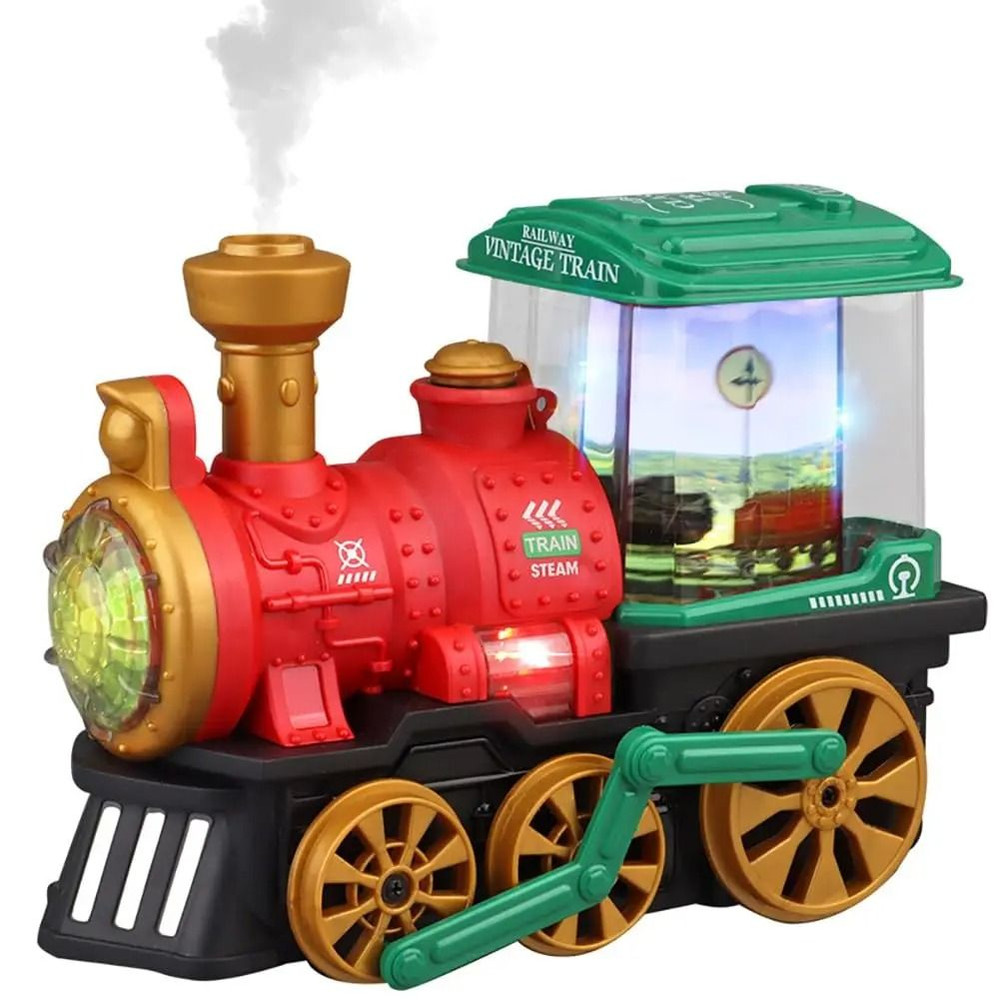 Electric Spray Steam Train Toy For Kids With Lights And Sound 8