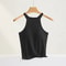 Women Halter Neck Camisole Top With Builtin Bra Slim Fit Sling 9