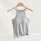 Women Halter Neck Camisole Top With Builtin Bra Slim Fit Sling 10
