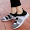 Women Knit Sneakers Casual Flat Shoes Lightweight Comfort Vulcanized Shoes 2