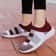 Women Knit Sneakers Casual Flat Shoes Lightweight Comfort Vulcanized Shoes 3