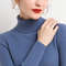 Women Fall Turtleneck Sweater Knitted Soft Pullover Cashmere Jumper 21