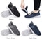 Men Diabetic Orthopedic Walking Shoes Wide Fit Slip On With Velcro Closure 0