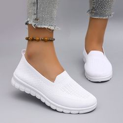 women summer mesh flat shoes breathable casual sneakers