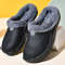 Couple Cotton Slippers Winter Warm Plush Indoor Clogs 0