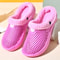 Couple Cotton Slippers Winter Warm Plush Indoor Clogs 2