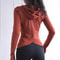 Womens Long Sleeve Yoga Hoodie With Thumb Holes And Breathable Mesh 2