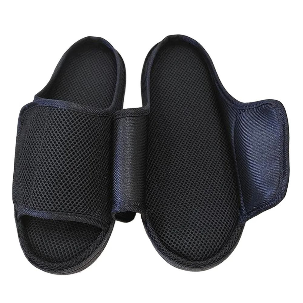 Mens Womens Diabetic Slippers Memory Foam Orthopedic Slippers Adjustable Slide Indoor Outdoor 6