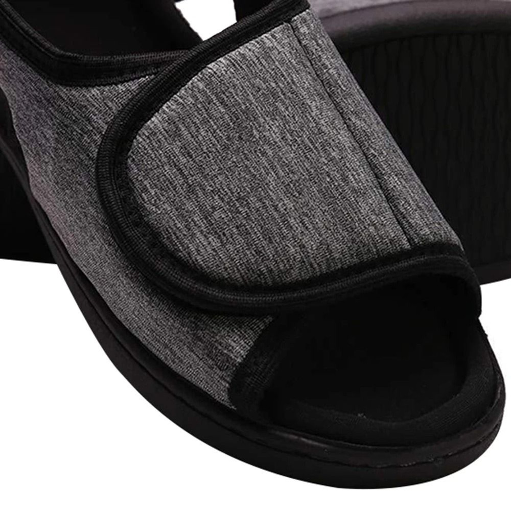 Adjustable Elderly Slippers Open Toe Sandals For Swollen Feet 5
