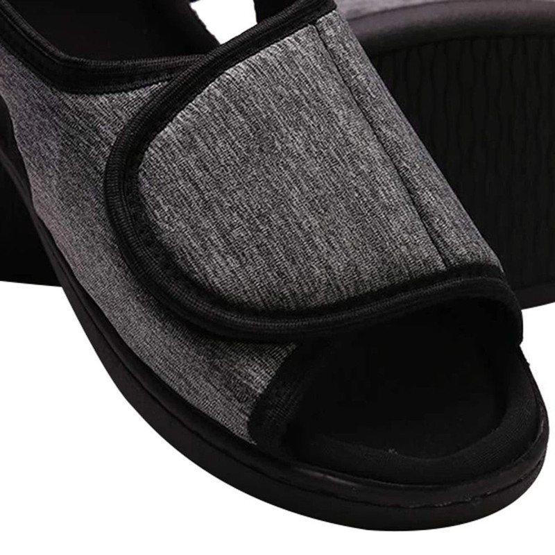 Adjustable Elderly Slippers Open Toe Sandals For Swollen Feet 5