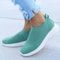 Womens Slip On Sneakers Casual Breathable White Sports Shoes 0