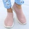 Womens Slip On Sneakers Casual Breathable White Sports Shoes 7