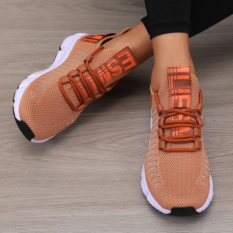 Womens Sports Shoes Mesh Lightweight Soft Sole Jogging Strap Breathable Walking Sneakers 9