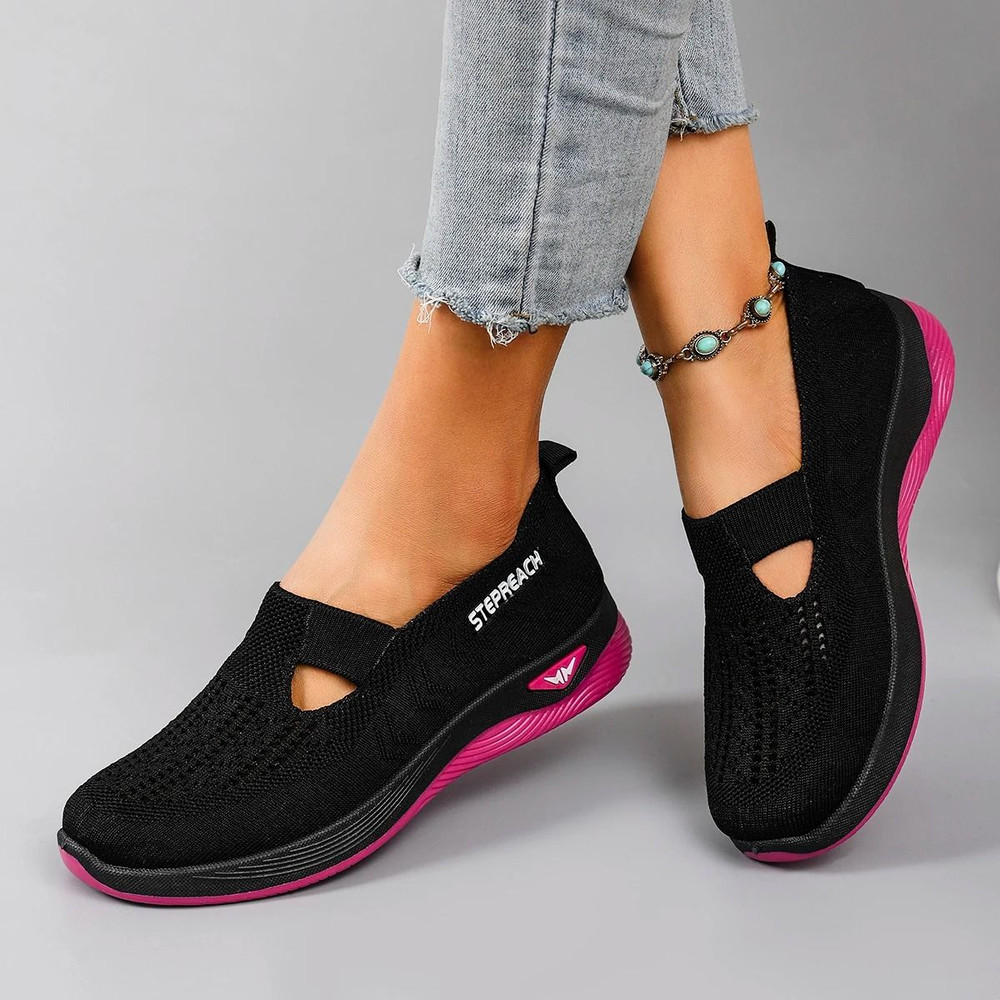 Summer Breathable Mesh Casual Flat Sneakers For Wom 7