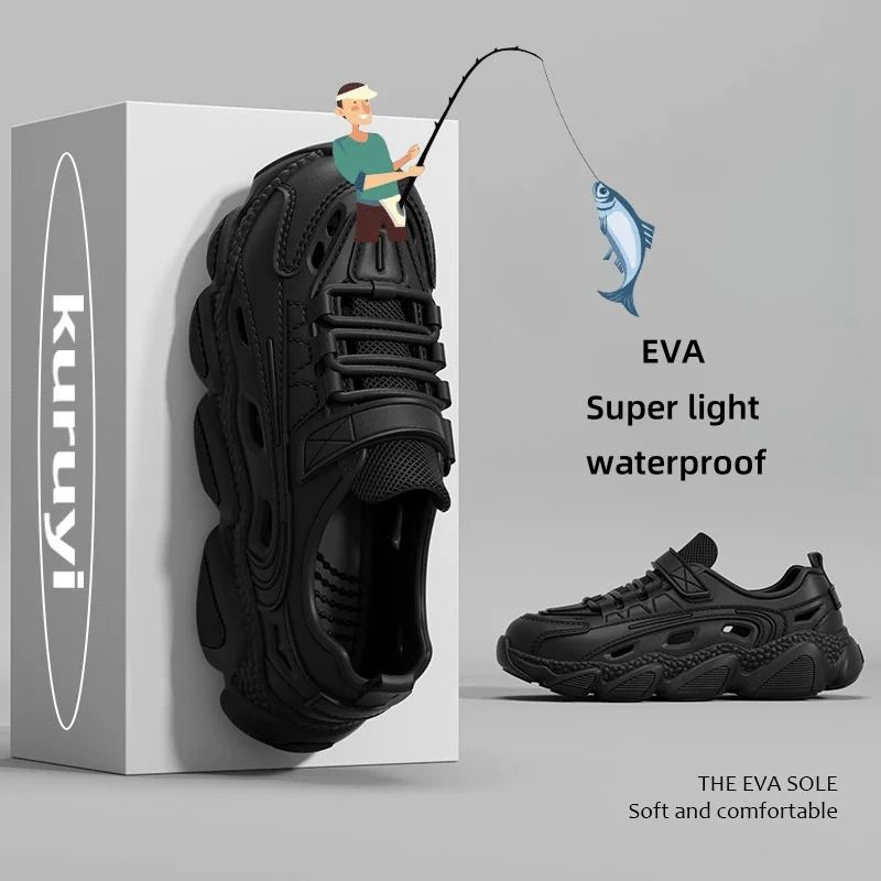 Mens Lightweight Waterproof Slip On Sandals 2